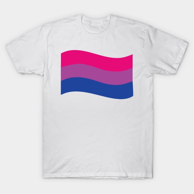 Bisexual Emoji Flag T-Shirt by Adadita